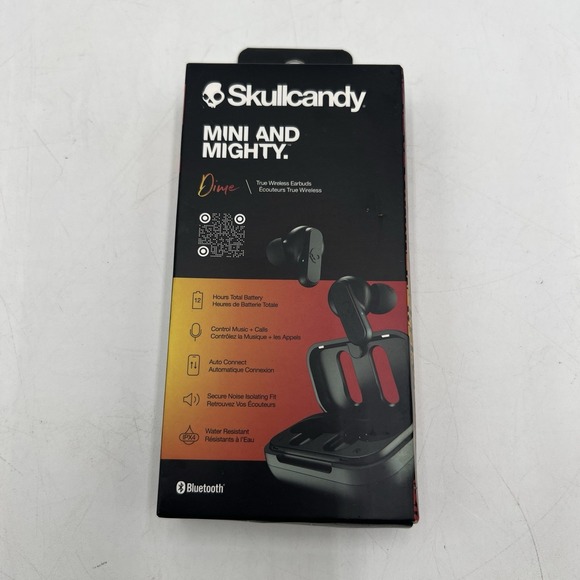 Skullcandy Dime True Wireless Earbuds Black Water Resistant Bluetooth - Picture 1 of 5